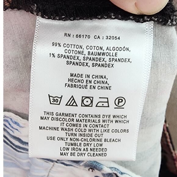 Chino by Anthropologie Women's Floral Print Relaxed Fit Pants Size 28‎ - Picture 9 of 9